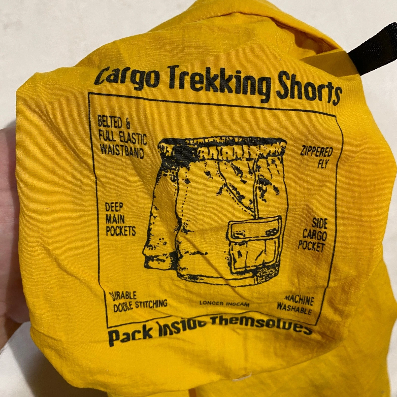 Cargo Trekking Shorts Yellow Nylon Packable Hiking Outdoor Mens Large RN14946
Opens in a new window 