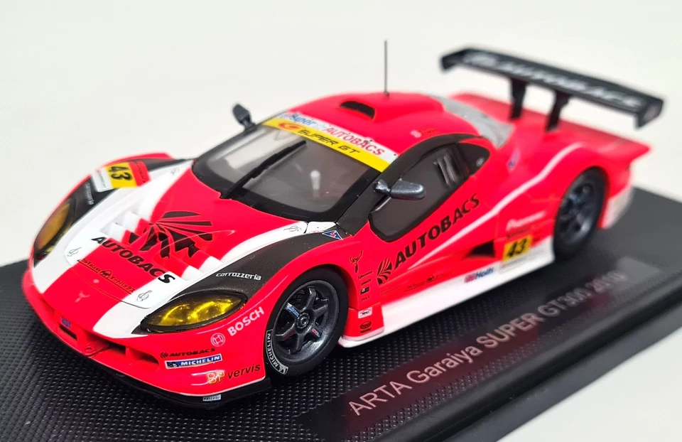 Carro modelo Ebbro 1/43 ASL Garaiya ARTA Super GT300 2010 #43 escala fundido - Imagem 3 de 4