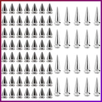Rivets 140Pcs Spikes Metall Punk Dekorative Nieten FüR Kleidung Taschen Schuhe