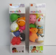 Munchkin Baby Ocean  Barnyard Friends Squirts Bathtub Bath Pool Water Toy 16 Pc