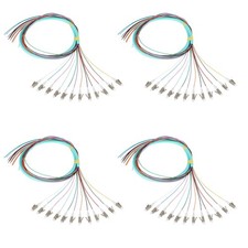 - 12 Fibers LC OM3 Multimode (MM) Fiber Optic Pigtail 1.2m (47.24inch) LC Mul...
