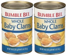 Bumble Bee Whole Baby Clams 2 Pack