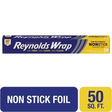 Non-Stick Aluminum Foil Roll 12 Inches Wide 50 Square Feet Heavy Duty