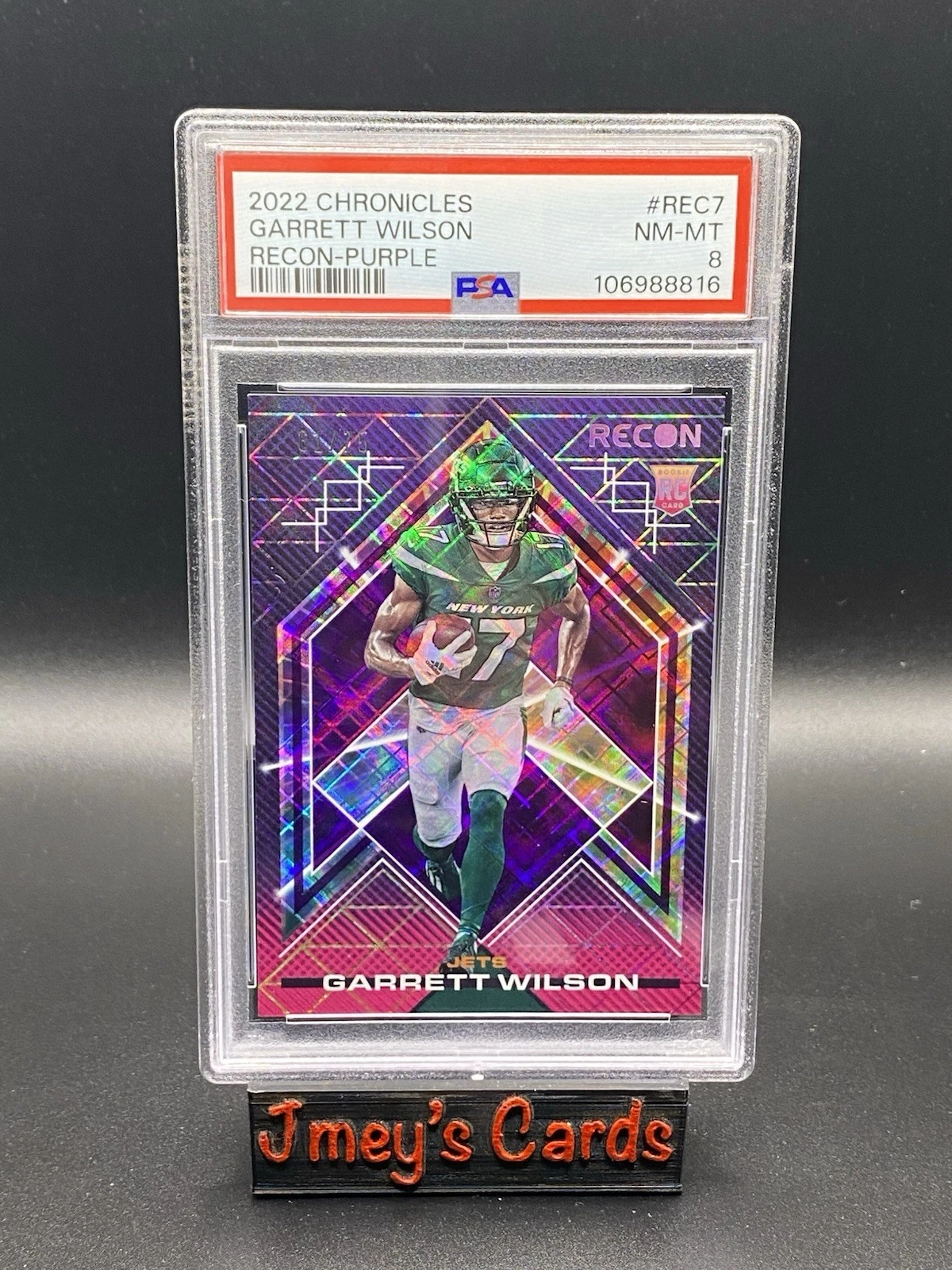 Garrett Wilson Panini Chronicles Recon #REC7 Purple