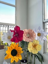 Giant Fabric Flowers Large Artificial Flowers for Event Decor Backdrop