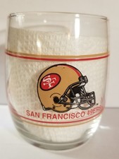 1990s Shell 13.5 oz. NFL Football Glass - San Francisco 49ers