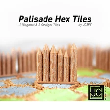 Palisades Hero Scape Single Hex Obstacle Heroscape Pieces Tile DIY Kit by JCSFY