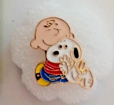 SNOOPY AND CHARLIE BROWN- ENAMEL PIN-SHIP ALL THE PINS YOU BUY FOR $4.99