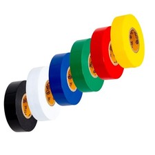 GTSE Mixed Colors Electrical Tape, 6 Pack Waterproof, Industrial Grade Vinyl