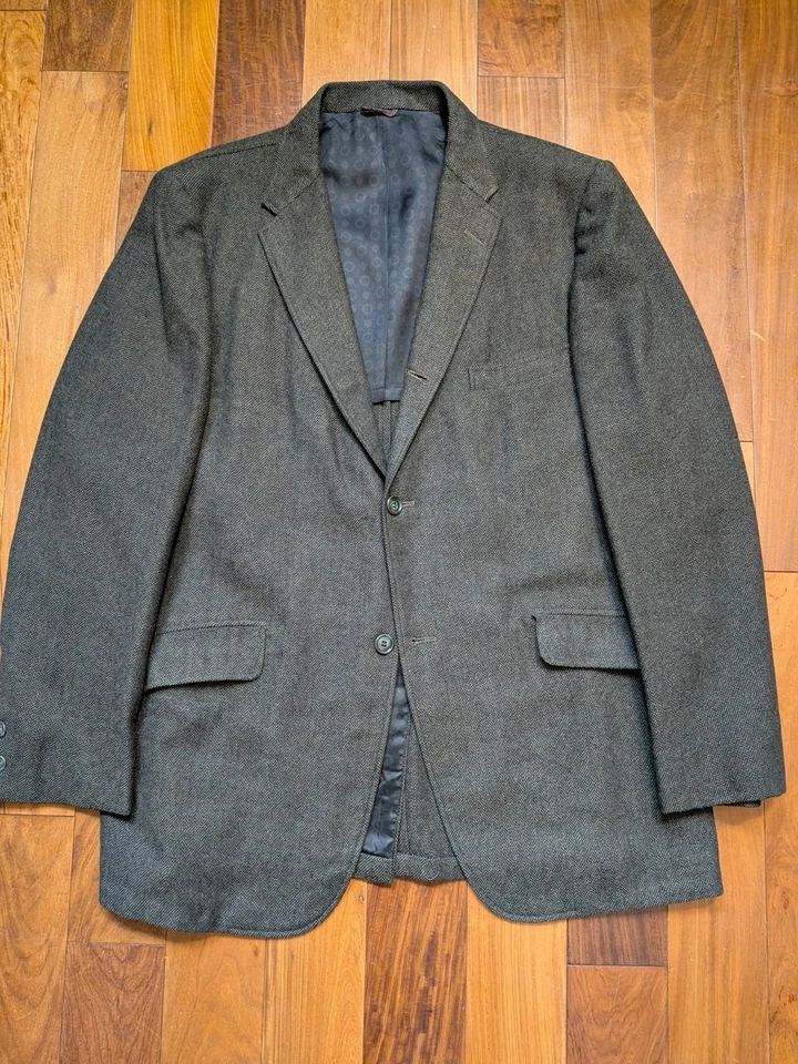 True Vintage 3 Roll 2 Wool Tweed Ivy Suit 21x29 Jacket 30x28 Pants V Sick READ👇 - Image 3 of 4