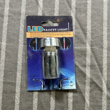 NEW LED Water Faucet Light Auto Multi Color Changing Stream Kitchen Bathroom