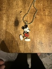 Disney Mickey Mouse Pendant Necklace Ball Chain 2000