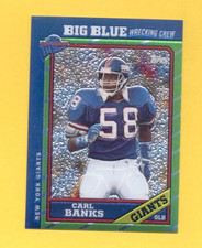 2005 Topps Fan Favorites CARL BANKS New York Giants Chrome Card 344/499