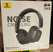 Baseus Bowie 30 Max Noise Cancellation Wireless Headphone Black NIB