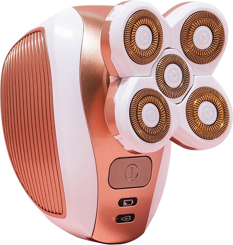 Women’s Electric Shaver 5‑Head Waterproof Cordless Rechargeable Body Hair Pink