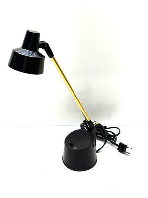 Vintage MCM Tensor Diax Model 3600 Adjustable Black Brass Desk Light Lamp