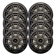 Kicker 49BKM604B 6.5" 150 Watt 2-Way Marine Black Boat Audio Speakers Qty 8 