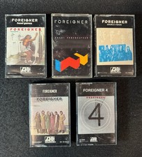 Foreigner 5 Cassette Tape Lot S/T Double Vision Agent Provocateur Head Games 4