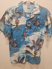 VTG 70s 80s Ocean Pacific Single Stitch Cotton Aloha Hawaiian Shirt Mens S USA