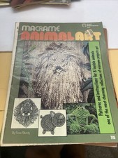 VTG Macrame Animal Art Pattern Book Step by Step by Susan Shwartz