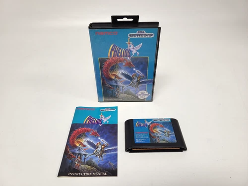 Vintage 1988 Phelios Game for Sega Genesis with Case and Manual