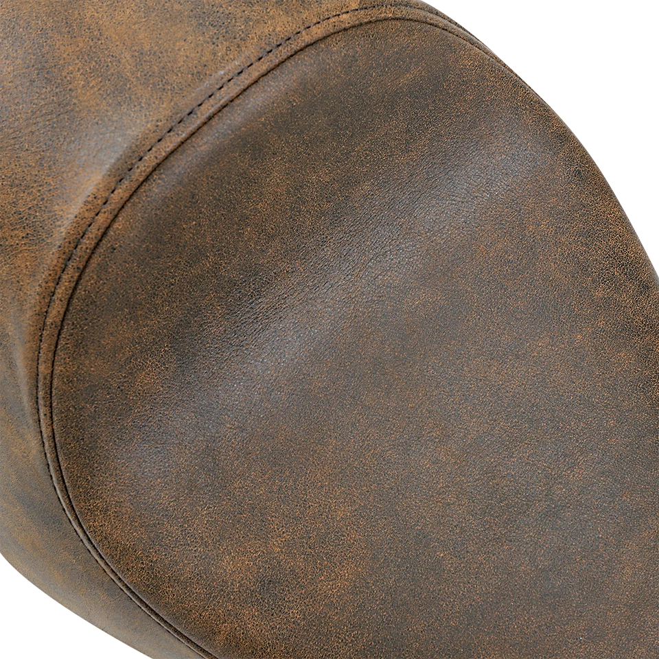 Harley Sportster XLL XLC 2004-2022 asiento individual 3/4 cuero marrón Drag Specialties Foto 4 de 4