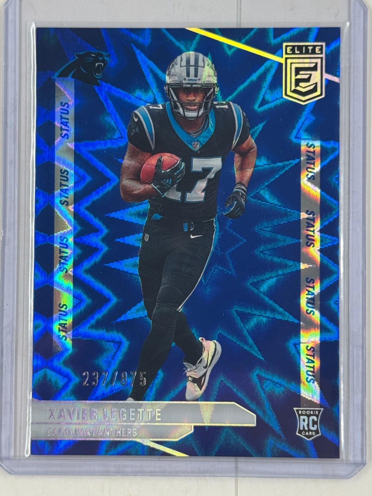 2024 Panini Donruss Elite Xavier Legette 237/875 RC #113 Status Blue Explosion