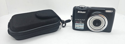 Digitalkamera Nikon Coolpix L23 schwarz Nikkor Lens 4.0-20.0mm Getestet 