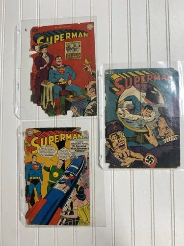 Vintage Superman Comic Book Covers 1943 1945 1964 10 Cent 12 Cent Original