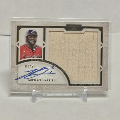 Topps 2025 Definitive Collection Michael Harris II Auto Relic /50 #ARC-MH