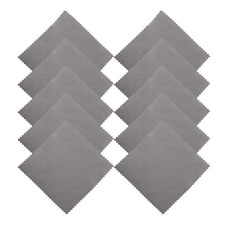 Reusable Glasses Cleaning Cloth for Glasses 3.94"x3.94" Dark Gray 10 Pcs