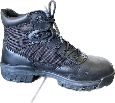 Bates Ultra Lite Steel Toe E02262 Mens Black Leather Tactical Boots - 5 in Qtr