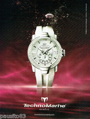 REKLAME WERBUNG 046 2009 Uhr Technomarine UF6
