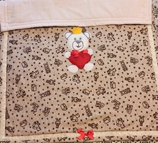 Copertina culla  Trapuntina carrozzina piumoncino  baby idea regalo nascita 💖