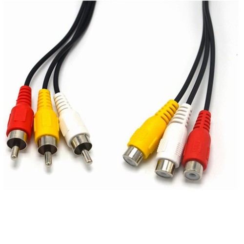 10FT 3-RCA Male to Female Extension Audio Video Cable TV HDTV DVD Cord AV N323 - Picture 2 of 5