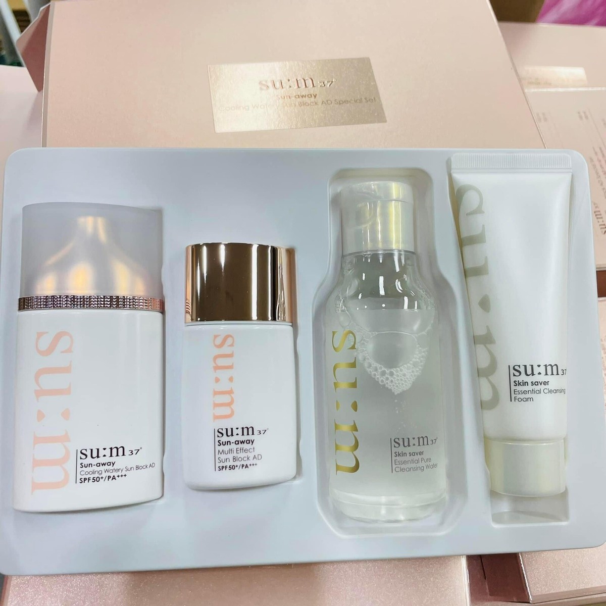 Su:m37 Sum37 Sun-away Cooling Watery Sun Block AD Special Set | eBay