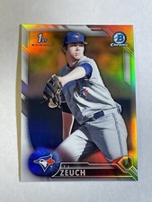 TJ Zeuch 2016 Bowman Draft Chrome REFRACTOR #BDC-69 Blue Jays Prospect