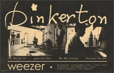 SCORPIO POSTERS Weezer Poster - Pinkerton Group - Mini - 17" x 11"