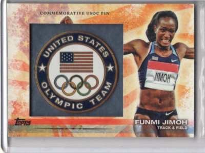 2012 US Olympic Team and Hopefuls Commemorative USOC Pin Funmi Jimoh Rookie RC