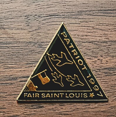 Fair St. Louis 1997 Patriot Pin. Air Show Theme. 