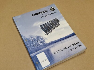 Evinrude Scheckheft 2010 115 130 150 175 200 PS 60° V4/V6 5008152 Original