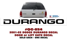 QG-854 2001-03 DODGE DURANGO - DOOR / LIFT GATE DECAL - LICENSED - SOLD EACH