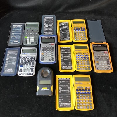 CI 4065 (v3.0 & v3.1) 4019(x3) 4220 8025 Construction Master Pro Calculators Lot