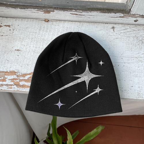 Beanie hat Y2k Alt Grunge Streetwear 1 of 1 custom punk avant garde ...