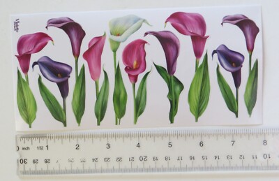 Violette Collection - CALLA LILY FLORALS - 1 Sheet NEW RELEASE Stickers #C330