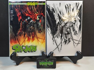 SPAWN #350 COVERS B & F TODD MCFARLANE IMAGE COMICS VARIANT SET 2024