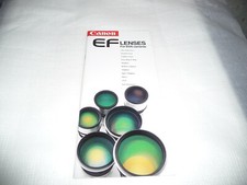 Rare Original Canon EF Lenses Brochure Printed in Japan 1996 Mint Condition NR 