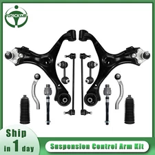 12pcs Lower Control Arms w/Ball Joint Sway Bar Link Tie Rod for 2013-15 Civic
