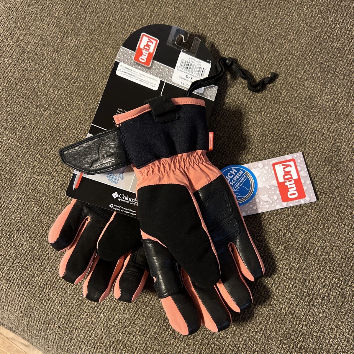 Columbia Titanium Women Peak Pursuit Gloves Touch Screen