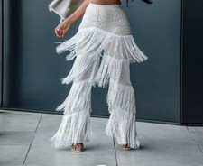 Vintage Tassel Cream Pants